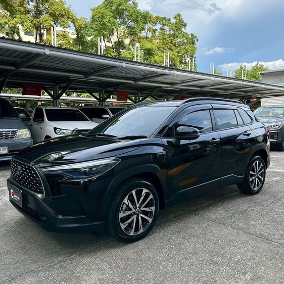 Toyota Corolla Cross 2021 1.8 Hybrid Premium Safety Sedan ไฮบริด ไม่ติดแก๊ส เกียร์อัตโนมัติ ดำ รูปที่ 2