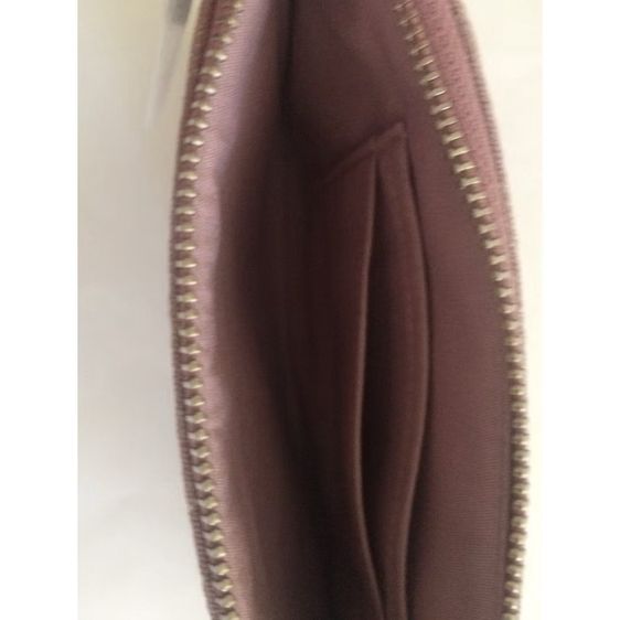 COACH แท้ กระเป๋าคล้องมือ 1 ซิป L ผ้ายีนส์ C รูปที่ 3