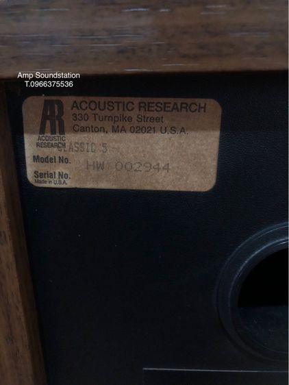 ตู้ลำโพง AR Classic Model 5 Speakers (USA.) รูปที่ 6
