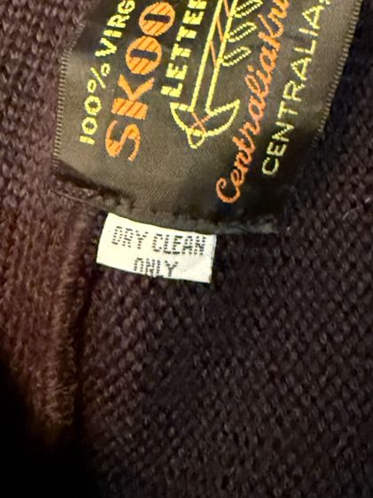 Hoodie knit cardigan made in USA  รูปที่ 7