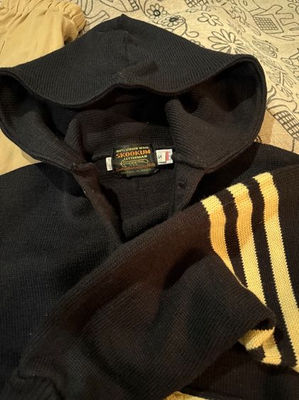 Hoodie knit cardigan made in USA  รูปที่ 10