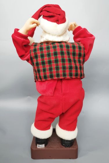 ⭐︎วินเทจ⭐︎ตุ๊กตาซานต้าโยกเต้นรำ .ใช้งานได้ ต่อกับอะแด๊ปเตอร์ ถ่าน นำเข้าจากญี่ปุ่น รูปที่ 4