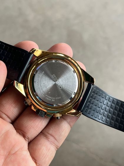 Seiko Chronograph 100M สายยางเรซิ่น รูปที่ 4