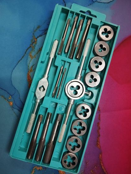 ชุดทำเกลียว ชุดต๊าฟเกลียว ดอกต๊าฟเกลียว ดอกสว่าน (ชุด 20 ชิ้น ) มัลติฟังก์ชั่น NC สกรูต๊าป ดายตั้ง ต๊าปเกลียวภายนอก รูปที่ 9