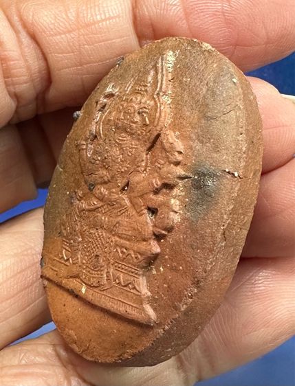 พระพรหม เนื้อดินเผาผสมผงปถมัง ล.ป.สีห์ วัดสะแก 2519 รูปที่ 3