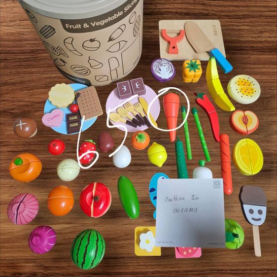 ของเล่นไม้บทบาทสมมุต ของเล่นเสริมพัฒนาการเด็ก มีหลายราคาในภาพ ไม่รวมค่าส่ง สนใจทักแชทนะคะ รูปที่ 13