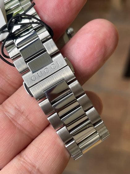 GUCCI G Timeless 38 mm Quartz Steel Men’s Watch YA1264028 Silver Dial  รูปที่ 13