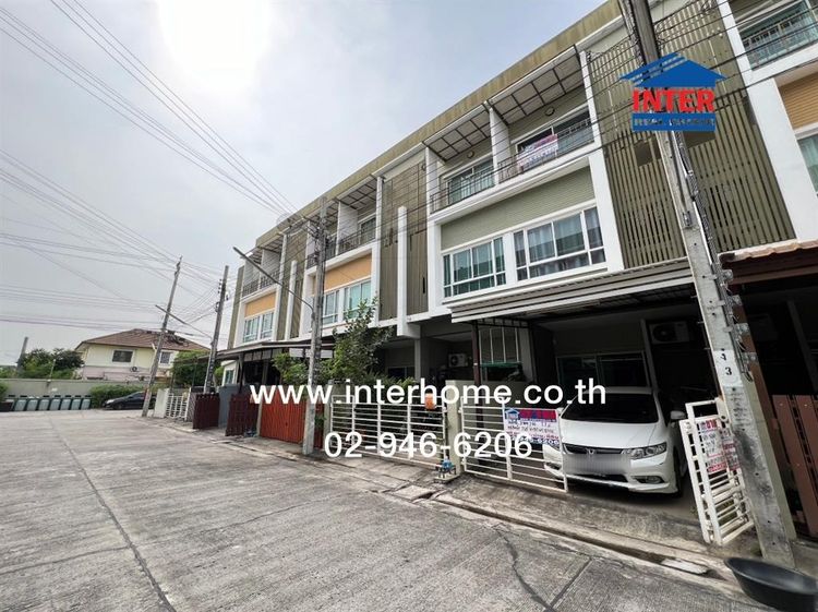 ทาวน์โฮม 3 ชั้น 17 ตร.ว. หมู่บ้านนลินอเวนิว2 รามคำแหง ซอยรามคำแหง144 ถนนรามคำแหง ถนนเสรีไทย เขตสะพานสูง กรุงเทพมหานคร
