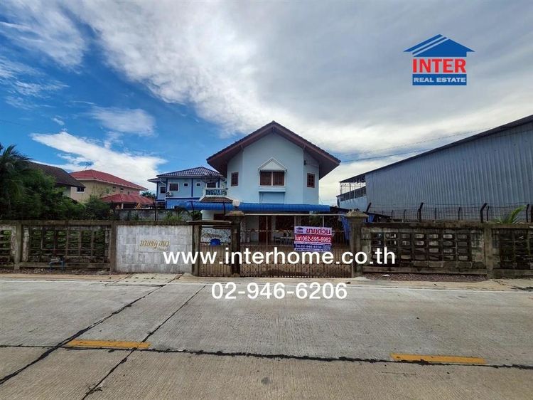 บ้านเดี่ยว 2 ชั้น 196.6 ตร.ว. บ้านเดี่ยว ซอยเอกชัย2 (ซอยประกันสังคม) ถนนพระราม2 ถนนเอกชัย เมืองสมุทรสาคร สมุทรสาคร