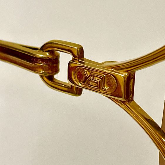 YSL. YVES SAINT LAURENT แท้ หุ้มทองแท้14k.กรอบแว่นตา รูปที่ 13