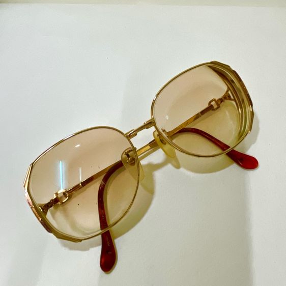 YSL. YVES SAINT LAURENT แท้ หุ้มทองแท้14k.กรอบแว่นตา รูปที่ 3