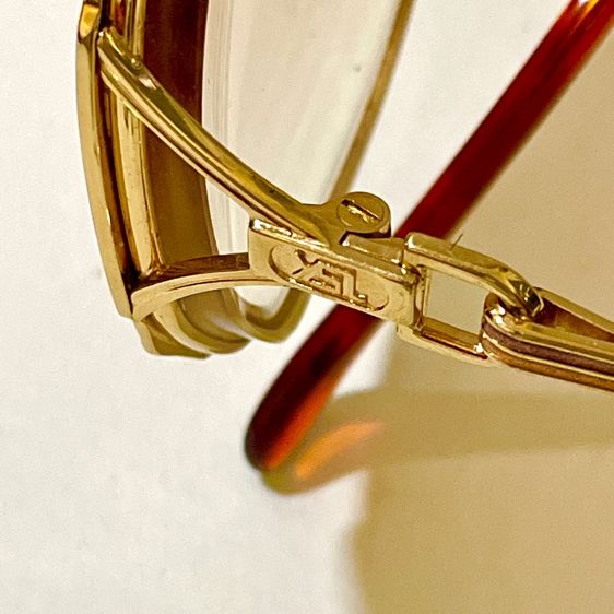 YSL. YVES SAINT LAURENT แท้ หุ้มทองแท้14k.กรอบแว่นตา รูปที่ 12