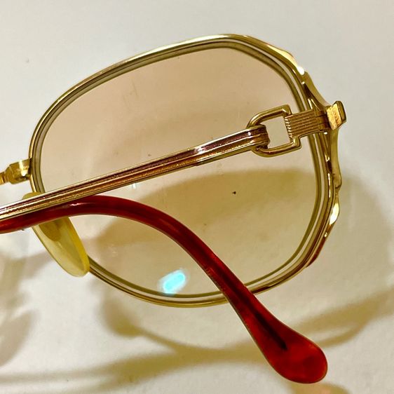 YSL. YVES SAINT LAURENT แท้ หุ้มทองแท้14k.กรอบแว่นตา รูปที่ 10