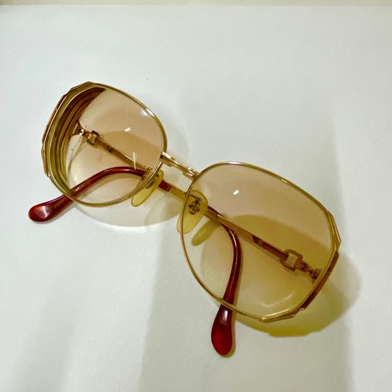YSL. YVES SAINT LAURENT แท้ หุ้มทองแท้14k.กรอบแว่นตา รูปที่ 2