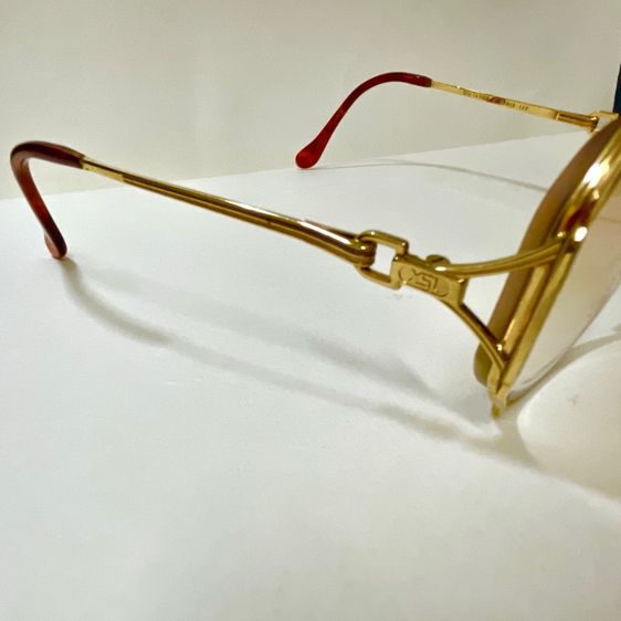 YSL. YVES SAINT LAURENT แท้ หุ้มทองแท้14k.กรอบแว่นตา รูปที่ 8