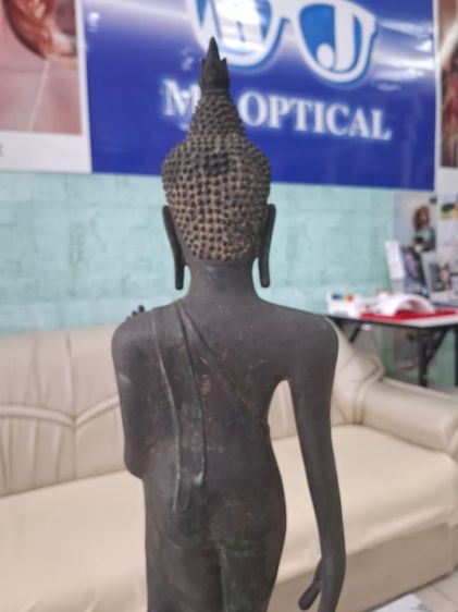 🚩(มาใหม่) พระบูชา ศิลปะ อู่ทอง ปางลีลา เนื้อสัมฤทธิ์เก่าโบราณ รูปที่ 5