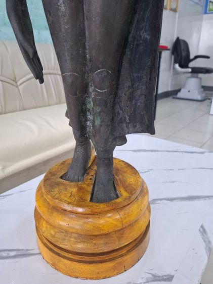 🚩(มาใหม่) พระบูชา ศิลปะ อู่ทอง ปางลีลา เนื้อสัมฤทธิ์เก่าโบราณ รูปที่ 9