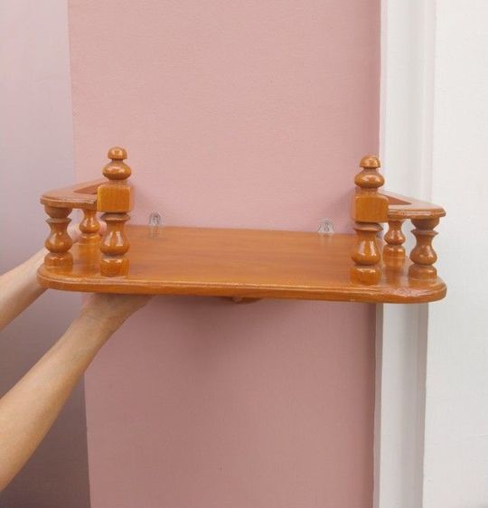 หิ้งพระไม้สัก ขนาด 40 ซม. รูปที่ 2