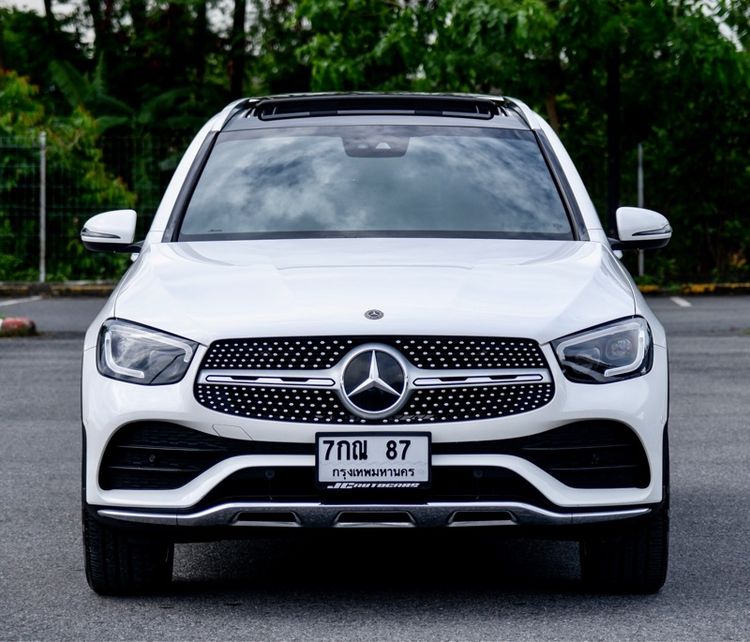 Mercedes-Benz GLC-Class 2022 GLC300e Utility-car ปลั๊กอินไฮบริด (PHEV) ไม่ติดแก๊ส เกียร์อัตโนมัติ ขาว รูปที่ 3