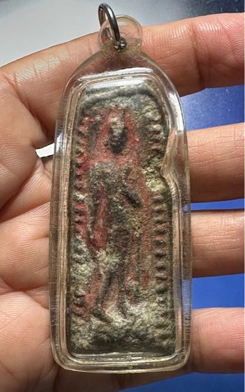 พระลีลาชินเขียว ลงชาด ไม่ทราบกรุ รูปที่ 8