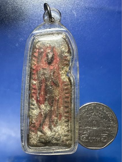 พระลีลาชินเขียว ลงชาด ไม่ทราบกรุ รูปที่ 7