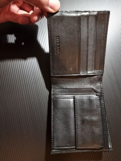 diesel men wallet  leather หนังแท้ ของแท้  หลายรายการสภาพสวย รูปที่ 4