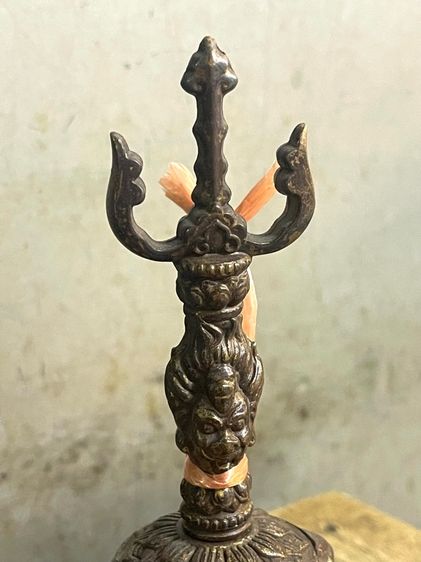 ระฆัง จีนลาย แปดวิเศษของโป๊ยเซียนทองเหลืองสะสมA3 รูปที่ 9