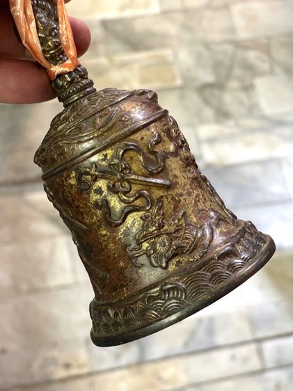 ระฆัง จีนลาย แปดวิเศษของโป๊ยเซียนทองเหลืองสะสมA3 รูปที่ 5