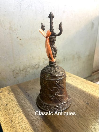 ระฆัง จีนลาย แปดวิเศษของโป๊ยเซียนทองเหลืองสะสมA3 รูปที่ 7