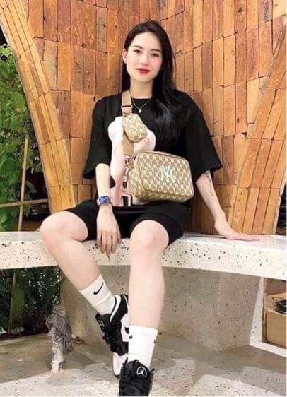 กระเป๋า MLB สีเบจ รูปที่ 2