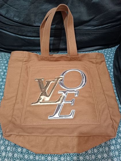 ไม่ระบุ น้ำตาล ผ้า Louis Vuitton กระเป๋าหลุยส์มือสองของแท้