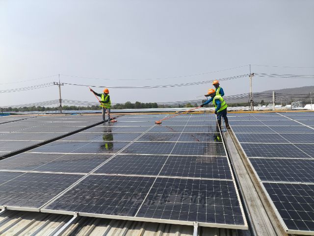 บริการล้างทำความสะอาดแผงโซล่าเซลล์ pm solar ตรวจซ่อมโซล่า รูปที่ 12