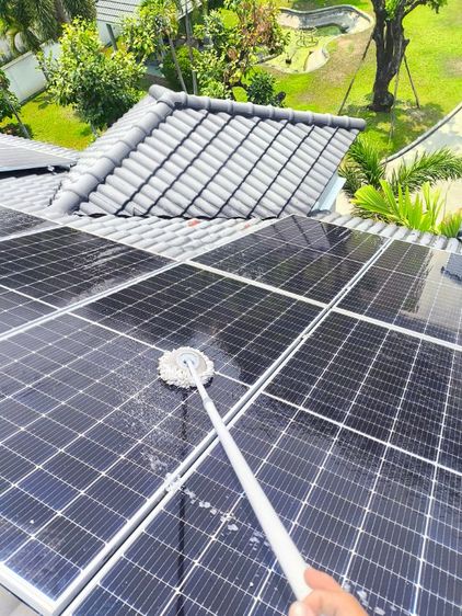 บริการล้างทำความสะอาดแผงโซล่าเซลล์ pm solar ตรวจซ่อมโซล่า รูปที่ 4