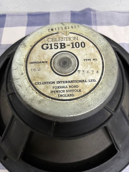 ลำโพงเสียงกลาง 15 นิ้ว CELESTION G 15- 100 MADE IN ENGLAND แทัเดิมๆ เสียงดีครับหายากแล้วครับราคาต่อคู่สนใจเชิญครับ รูปที่ 11