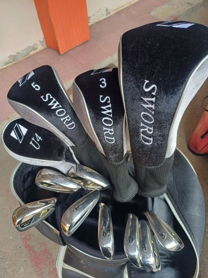 นักเรียนกลับบ้าน ฝากขายชุดใหญ่ เหล็ก 8 อัน ไม้ 4 อันพร้อม Cover Katana Japan Flex R.ตีง่าย ได้ระยะ แถมถุง  ให้ด้วย  ของอยู่เชียงใหม่ รูปที่ 2