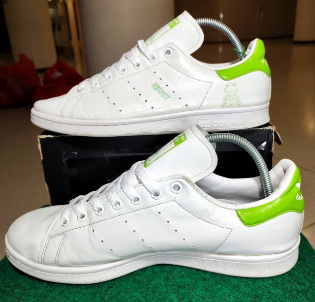 รองเท้า💥 adidas stan smith  กบ KERMIT 💥ของแท้‼️สวยๆ เดิมๆ สภาพดี💥ไซร์ 44 รูปที่ 9