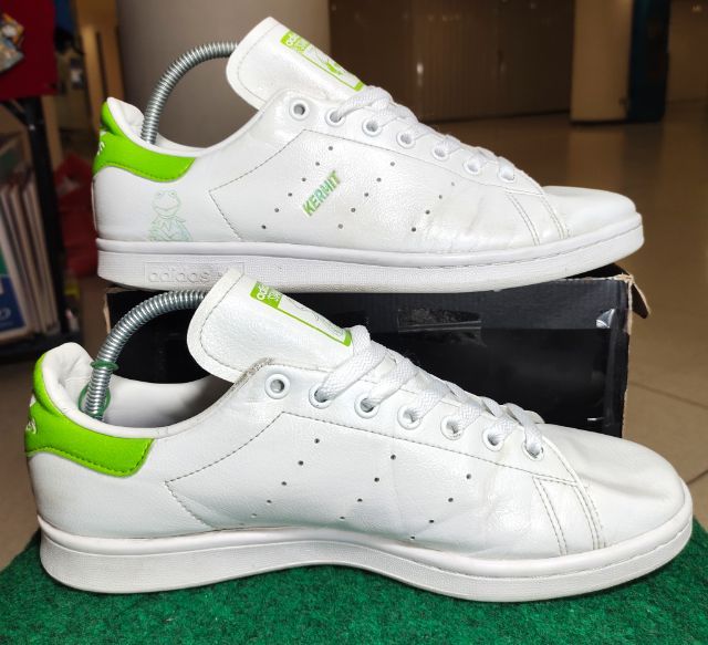 รองเท้า💥 adidas stan smith  กบ KERMIT 💥ของแท้‼️สวยๆ เดิมๆ สภาพดี💥ไซร์ 44 รูปที่ 10
