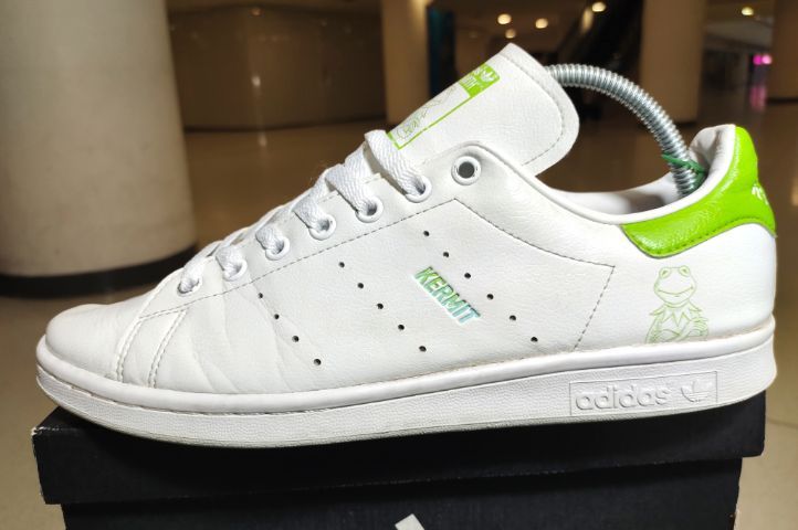 รองเท้า💥 adidas stan smith  กบ KERMIT 💥ของแท้‼️สวยๆ เดิมๆ สภาพดี💥ไซร์ 44 รูปที่ 4