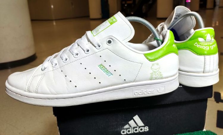 รองเท้า💥 adidas stan smith  กบ KERMIT 💥ของแท้‼️สวยๆ เดิมๆ สภาพดี💥ไซร์ 44 รูปที่ 12