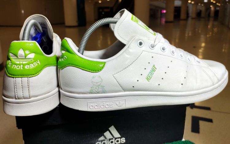 รองเท้า💥 adidas stan smith  กบ KERMIT 💥ของแท้‼️สวยๆ เดิมๆ สภาพดี💥ไซร์ 44 รูปที่ 13