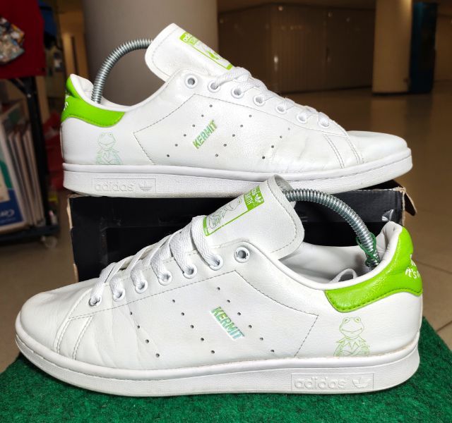รองเท้า💥 adidas stan smith  กบ KERMIT 💥ของแท้‼️สวยๆ เดิมๆ สภาพดี💥ไซร์ 44 รูปที่ 6