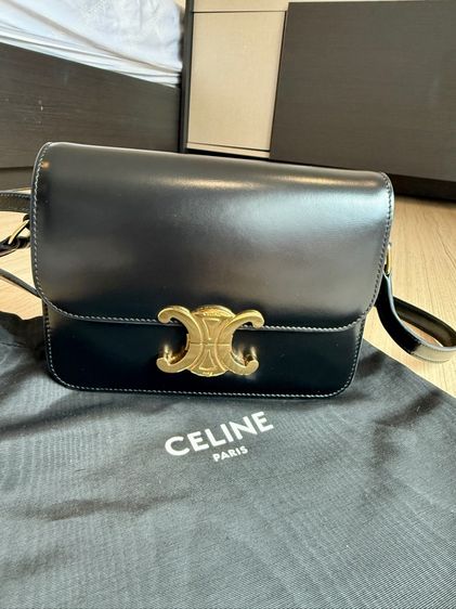 Used likednew Celine TEEN TRIOMPHE BAG IN SHINY CALFSKIN รูปที่ 3