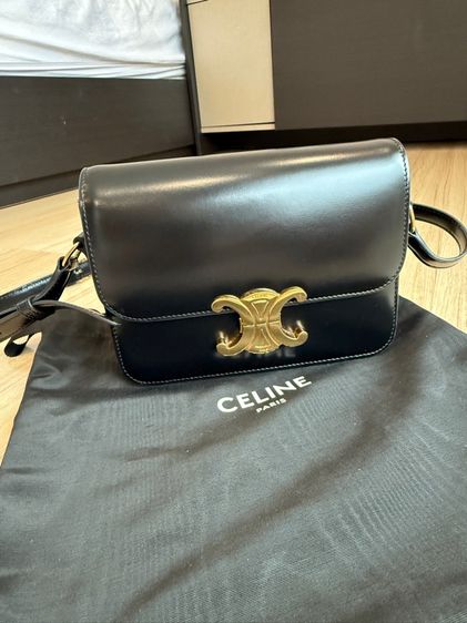 Used likednew Celine TEEN TRIOMPHE BAG IN SHINY CALFSKIN รูปที่ 5