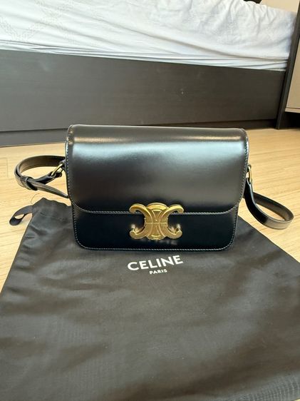 Used likednew Celine TEEN TRIOMPHE BAG IN SHINY CALFSKIN รูปที่ 8