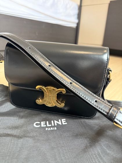 Used likednew Celine TEEN TRIOMPHE BAG IN SHINY CALFSKIN รูปที่ 9