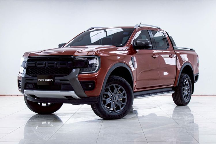 รถ Ford Ranger 2.0 Bi-Turbo Hi-Rider Wildtrak สี ส้ม