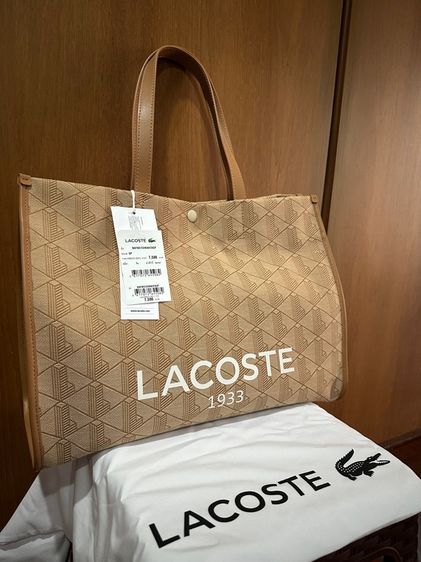 Lacoste Women Large  tote Beige รูปที่ 2