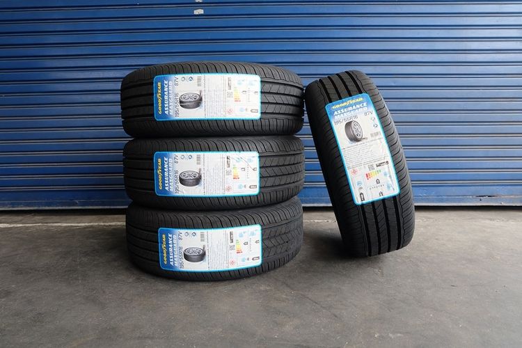 🚩 ยางใหม่ Goodyear รุ่น Assurance MaxGuard ขนาด 195 55R16 ปี24