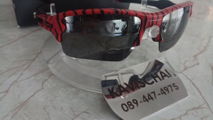 oakley flak jacket 2.0 red tiger รูปที่ 8