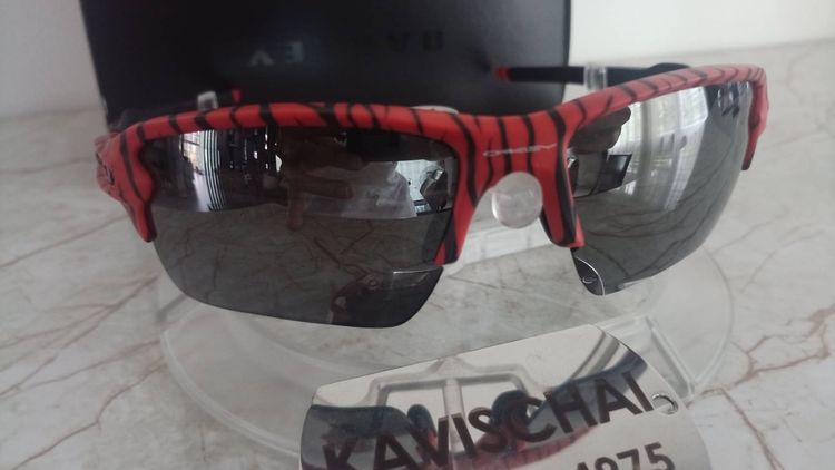 oakley flak jacket 2.0 red tiger รูปที่ 7